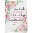 You Lord give perfect peace Isaiah 26:3 Christian blanket - Gossvibes
