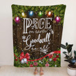 Peace on earth goodwill to all Christian blanket - Gossvibes