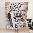 Psalm 91:4 He will cover you with his feathers Christian blanket - Gossvibes
