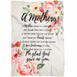 A Mother I am glad God gave me you Christian blanket | Mother's day gifts - Gossvibes