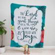 Psalm 126:3 The LORD has done great things for us Christian blanket - Gossvibes