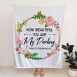 How beautiful you are my darling Song of Solomon 1:15 Christian blanket - Gossvibes