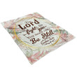 Floral Exodus 14:14 The Lord will fight for you Bible verse blanket - Gossvibes
