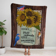 Rejoice always, pray continually, give thanks 1 Thessalonians 5:16-18 fleece blanket - Gossvibes
