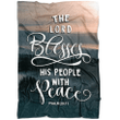 The Lord blesses his people with peace Psalm 29:11 Christian blanket - Gossvibes