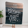 The Lord blesses his people with peace Psalm 29:11 Christian blanket - Gossvibes