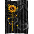 Jesus cross sunflower Christian blanket - Gossvibes