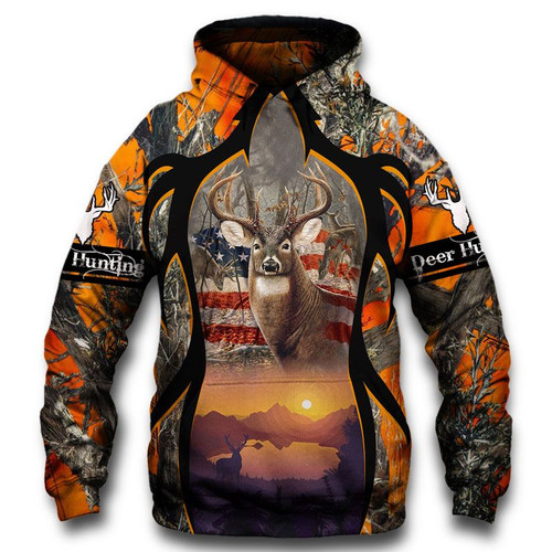 Spread Store 3D Creative Deer Shirt For Hunters, Hoodie, S