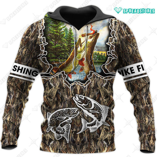 Spread Stores NORTHERN PIKE 0404 Hoodie All Over Print Plus Size