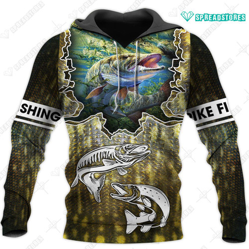 Spread Stores NORTHERN PIKE 4 0404 Hoodie All Over Print Plus Size