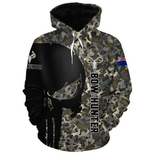 Spread Store 3D Bow Hunter NZ Flag Shirt 0410, Hoodie, Plus Size