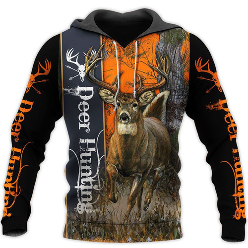 Spread stores Deer 3d Hunter Hoodie Plus Size