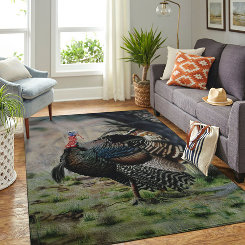 Spread Store 3D turkey Art Rug 2, Large