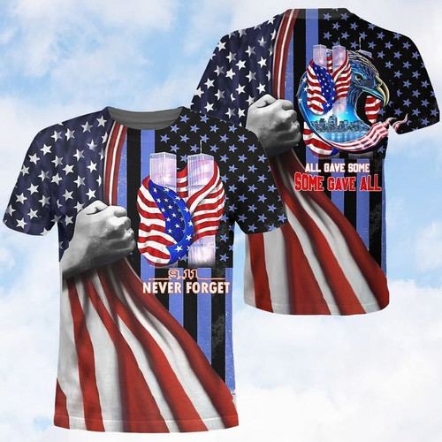 11th Of September Shirt, Patriot Day Shirt, All Gave Some Some Gave All, All Over Printed Shirts - spreadstores
