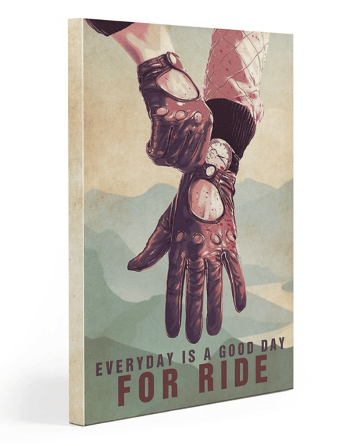 Biking Wall Art Canvas Biker Canvas Everyday Is A Good Day For Ride Matte Canvas - spreadstores