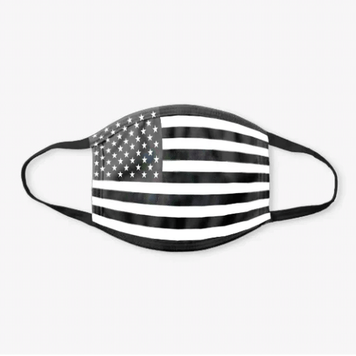 American Flag - Black & White Face Cover - spreadstores