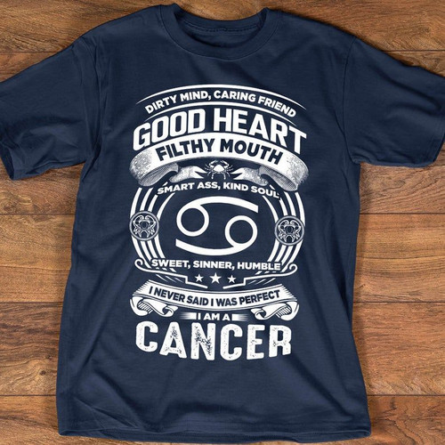 Cancer Zodiac T-Shirt, Zodiac Shirt, Astrology Shirt, Birthday Gift Idea For Him, Birthday Gift Unisex T-Shirt - spreadstores