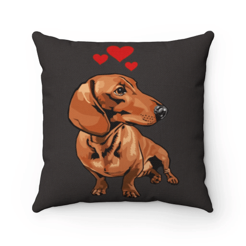 Dachshund Dog Pillow, Gift For Dog's Lovers, It's Not Dog Hair It's Dachshund Glitter Pillow - spreadstores