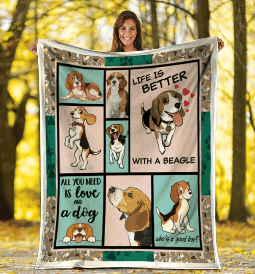 A Beagle Dog For Beagle Lovers Fleece Blanket - spreadstores