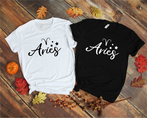 Aries Shirt, Aries Zodiac Sign, Astrology Birthday Shirt, Gift For Her, Aries Shirt Gift Unisex T-Shirt - spreadstores
