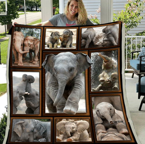 Elephant 3D Blanket Fleece Blanket, Gift For Elephant's Lover Fleece Blanket - Spreadstores
