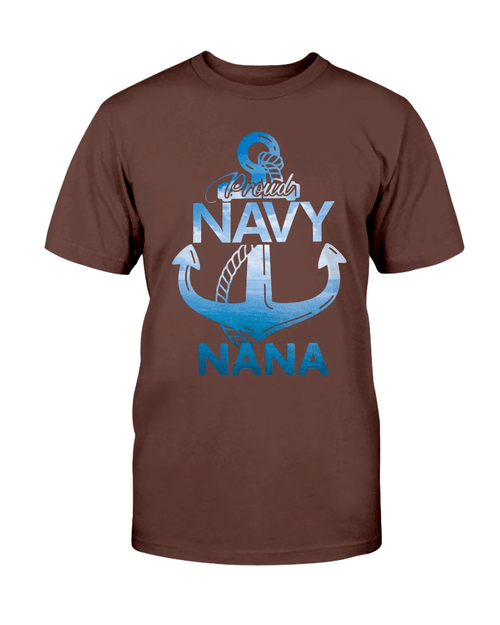 Female Veteran Shirts Proud Navy Nana Gift Lover Shirts Veterans Day T-Shirt - Spreadstores