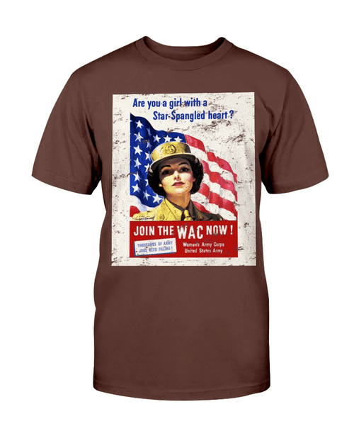Female Veteran Are You A Girl With A Star-Spangled Heart T-Shirt - Spreadstores