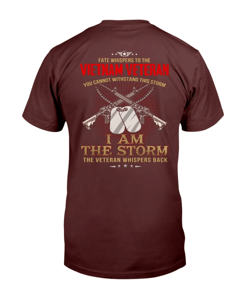 Face Whispers To The Vietnam Veteran I Am The Storm T-Shirt - Spreadstores