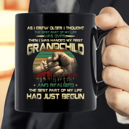 Father's Day Gift, Gift For Grandpa, Grandchild - The Best Part Of My Life Had Just Begun Mug - Spreadstores