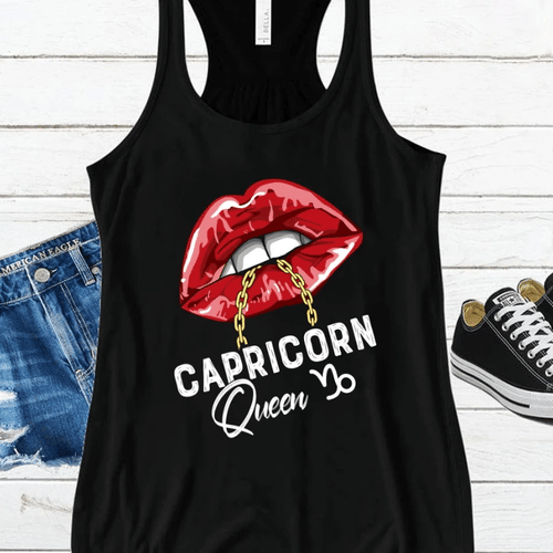 Funny Capricorn Shirt, Capricorn Zodiac Sign, Capricorn Queen Shirt V2, Capricorn Women's Tank - Spreadstores