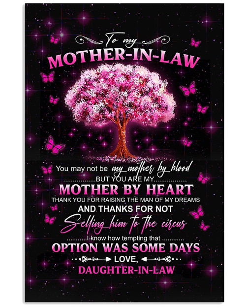 Gift For Mother-in-law, Gift Ideas For Mother's Day, To My Mother-in-law You May Not Be My Mother By Blood Dream Canvas - Spreadstores