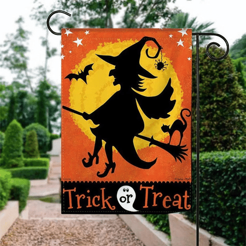 Halloween Flag, Happy Halloween, Pumpkin Ghost Trick Or Treat Out Door Garden Flag - Spreadstores