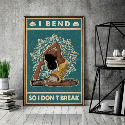 I Bend So I Don't Break Yoga Matte Canvas - Spreadstores