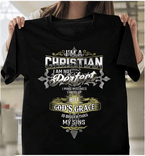 Happy Easter Day, Christian Gift Idea, Unisex T-Shirt, I'm A Christian I Am Not Perfect T-Shirt - Spreadstores