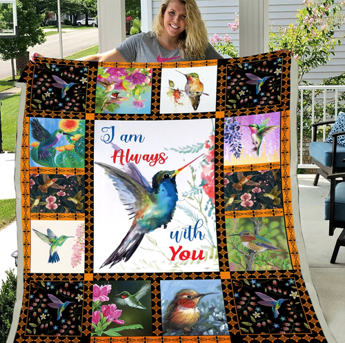 I Am Always With You Hummingbird Fleece Blanket - Spreadstores