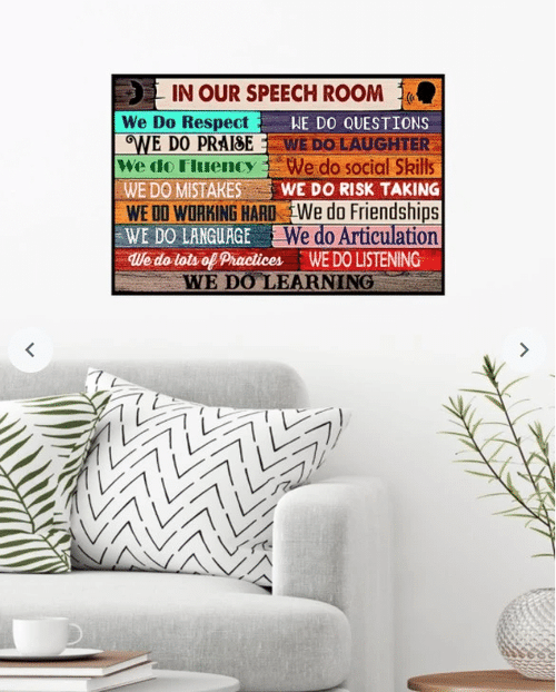 In Our Speech Room Matte Canvas - Spreadstores
