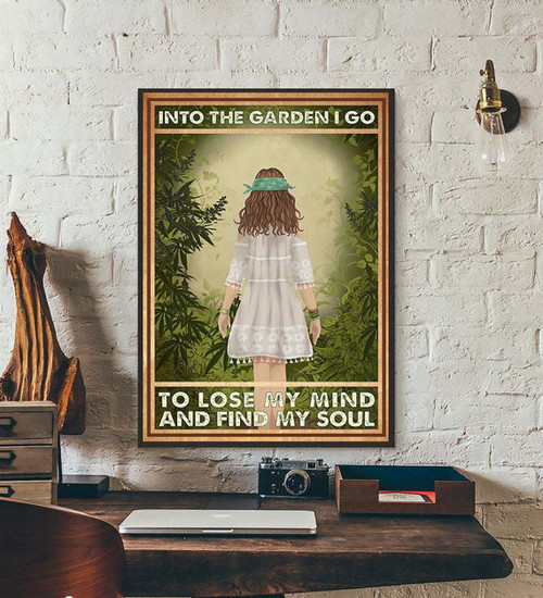 Into The Garden I Go To Lose My Mind Find My Soul Matte Canvas - Spreadstores