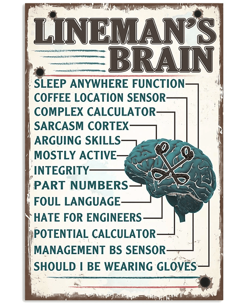 Lineman's Brain Sleep Anywhere Function Matte Canvas - Spreadstores