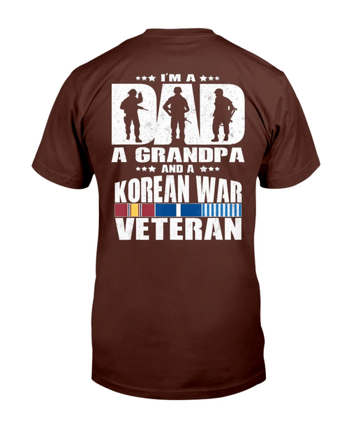 Korean War Veteran Shirt I'm A Dad A Grandpa T-Shirt - Spreadstores