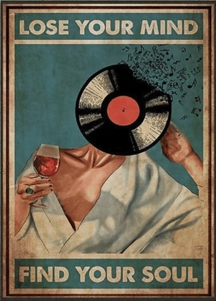 Lose Your Mind Find Your Soul Music And Wine Canvas - Spreadstores
