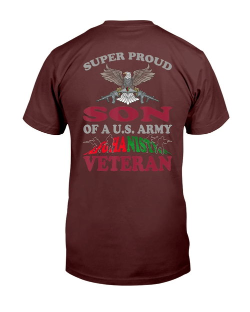 Super Proud Son Of A U.S. Army Afghanistan Veteran T-Shirt - Spreadstores