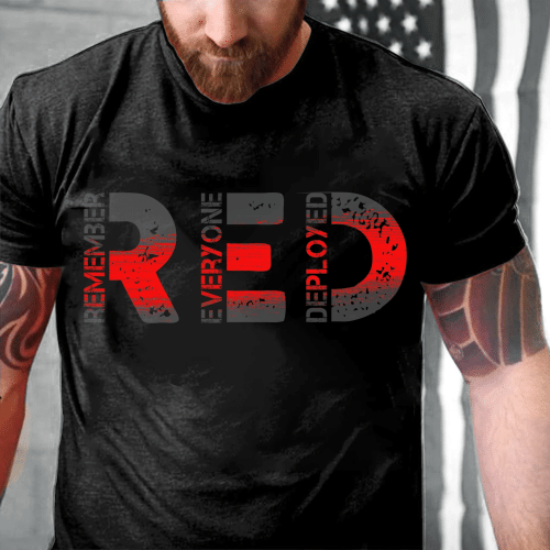 R.E.D Remember Everyone Deployed T-Shirt - Spreadstores