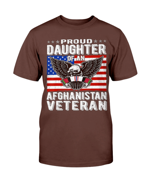 Proud Daughter Of An Afghanistan Veteran Patriotic Military T-Shirt - Spreadstores