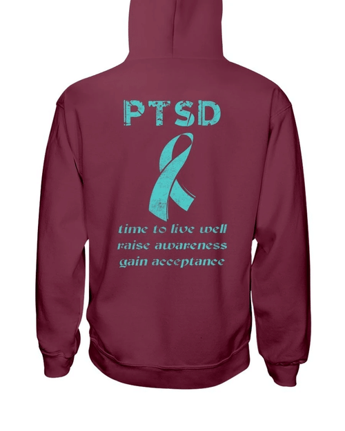 PTSD Awareness Shirt Time To Live Well Raise Awareness ATM-USBL49 Veteran Hoodie, Veteran Sweatshirts - Spreadstores