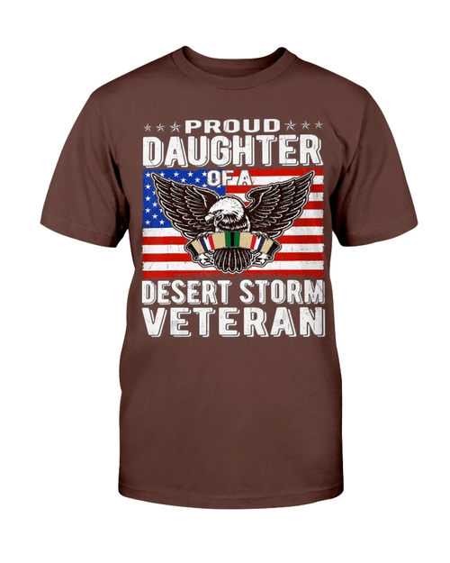 Proud Daughter Of A Desert Storm Veteran T-Shirt - Spreadstores