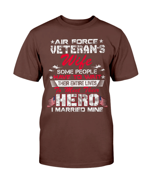 Proud US Air Force -Air Force Veteran's Wife T-Shirt - Spreadstores