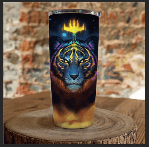Tiger King 3D Tumbler, Best Gift Idea, Gift For Dad, Father's Day Gift Idea, Stainless Steel Tumbler - Spreadstores