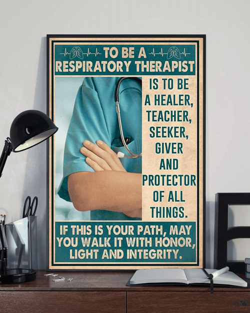 To Be A Respiratory Therapist Is To Be A Healer, Teacher, Seeker, Giver And Protector Of All Things Canvas - Spreadstores