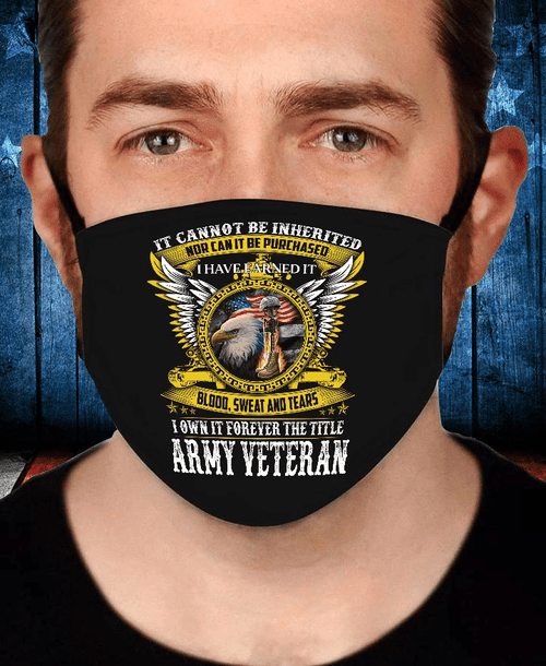Veteran Face Cover, I Own It Forever The Title Army Veteran Face Cover - Spreadstores