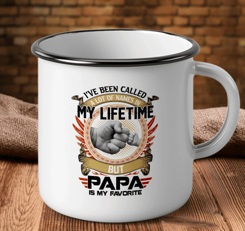 Veteran Mug, Gifts For Dad, I've Been Called A Lot Of Names In My Life Time But Papa Is My Favorite Camping Mug - Spreadstores